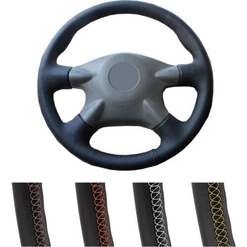 Customized Car Steering Wheel Cover For Nissan Almera N16 Pathfinder Primera XTrail 2001-2006 Renault Samsung SM3 Steering Braid