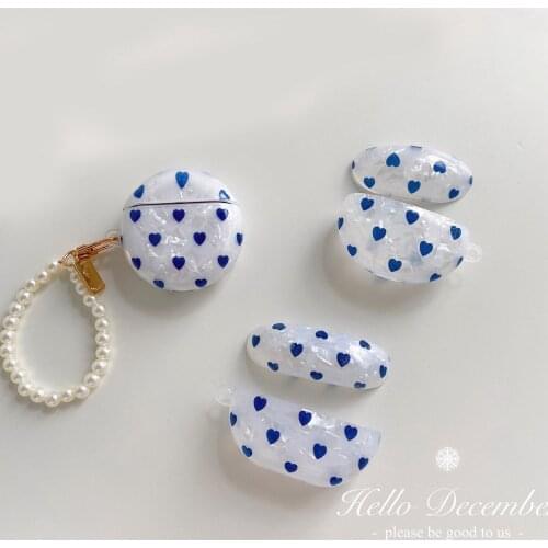 Ins love heart conch shell Case For Huawei freebuds 3 Case cute freebuds Pro Earphone Cover with Pearl Chain soft cover fundas