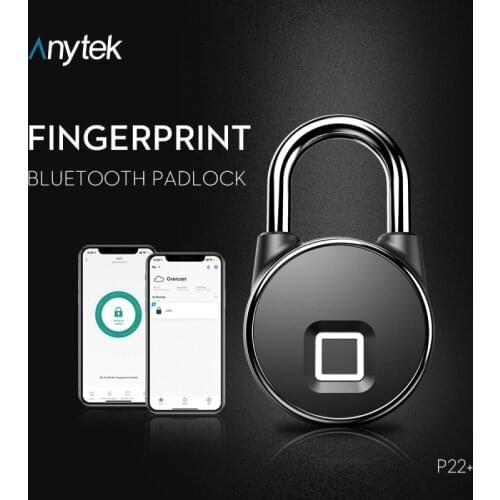 Tuya Smart Home Fingerprint Lock Bluetooth Safe Padlock Door Lock Waterproof Keyless USB Rechargeable Zinc Alloy House