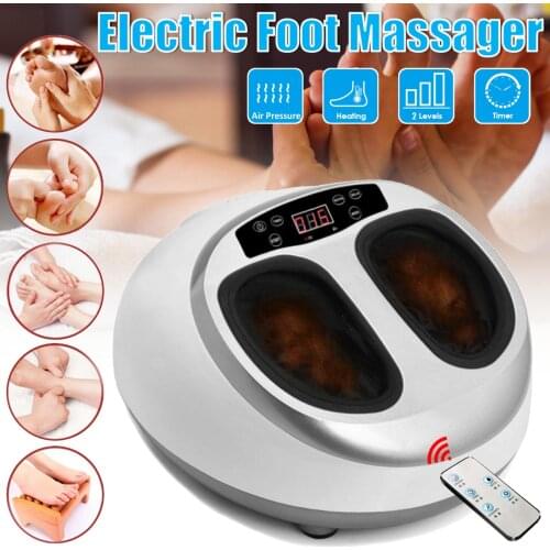 220V Electric Antistress 3D Shiatsu Kneading Air Pressure Foot Massager Care Infrared With Heating and Therapy