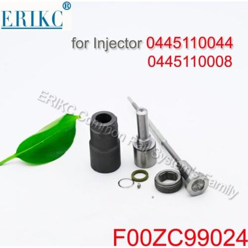 ERIKC Diesel Injector Repair Kits Set F00ZC99024 Nozzle DSLA142P795 Valve F00VC01003 for FIAT PSA Suzuki 0445110044 0445110008