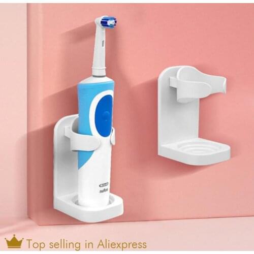Creative Traceless Stand Rack Organizer Electric Wall-Mounted Holder Space Saving Toothbrush Holder Bathroom Accessories