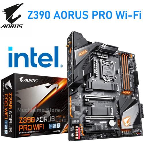 LGA 1151 Gigabyte Z390 AORUS PRO Motherboard Support 8th/9th-Gen Core i9 i7 i5 i3 DDR4 64GB Overlocking Z390 Placa-Mãe 1151 ATX