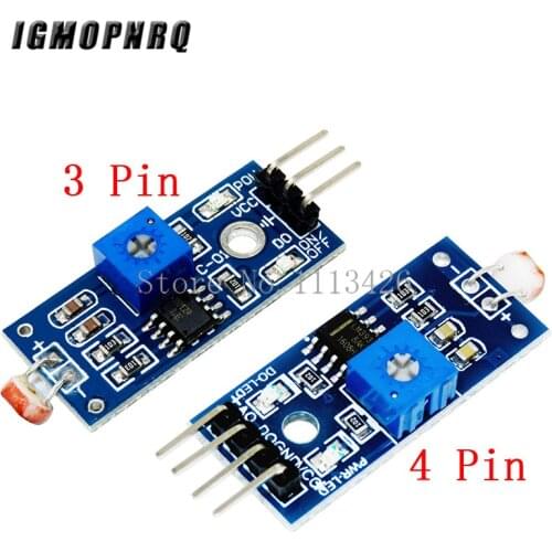 LM393 3pin 4pin Optical Sensitive Resistance Light Detection Photosensitive Sensor Module for arduino DIY Kit