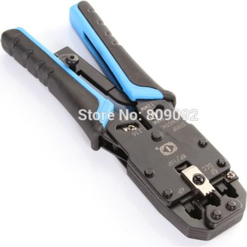 Multifunctional Network Crimping Tool RJ45 RJ11 RJ12 Wire Cable Crimper Crimp Cutting Stripper PC Network Hand Tool Pliers