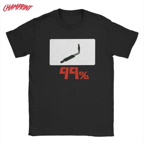 Mob Psycho 100 99% T-Shirts for Men Anime Amazing 100% Cotton Tees Round Collar Short Sleeve T Shirts Plus Size Clothing