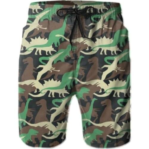 Mens Camo Swim Trunks Red Black Green casual Beach Shorts Quick Dry Beachwear Running with Mesh Lining Summer shorts