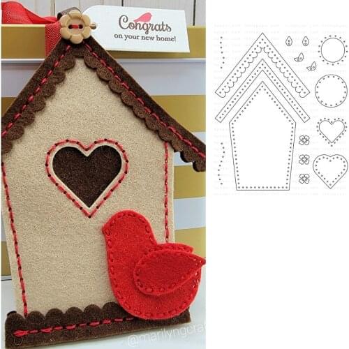 Birdhouse 2021 NEW Products Metal Cutting Dies Scrapbook Diary Decoration Stencil Embossing Template DIY Greeting Card Handmade