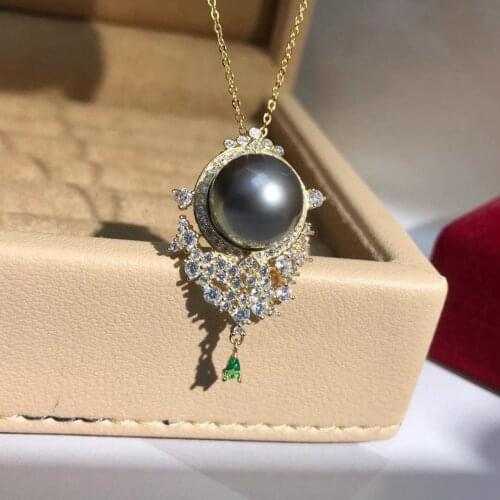 New Stylish 925 Sterling Silver Pendant Mount Base Settings Mountings Findings Parts for Pearl Crystal Jade Agate Beads Stones