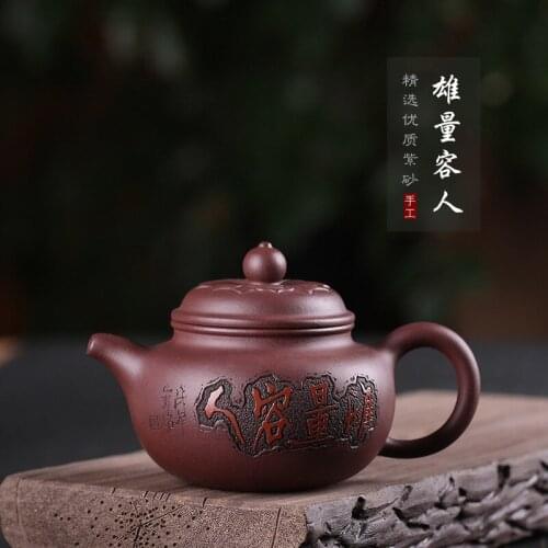 Wholesale agent ore amount of purple clay pure hand made male zhi-gang cao allowing people tea gift box a drop shipping