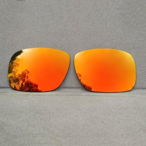 Orange Red Mirrored Polarized Replacement Lenses for Twoface Sunglasses Frame 100% UVA & UVB