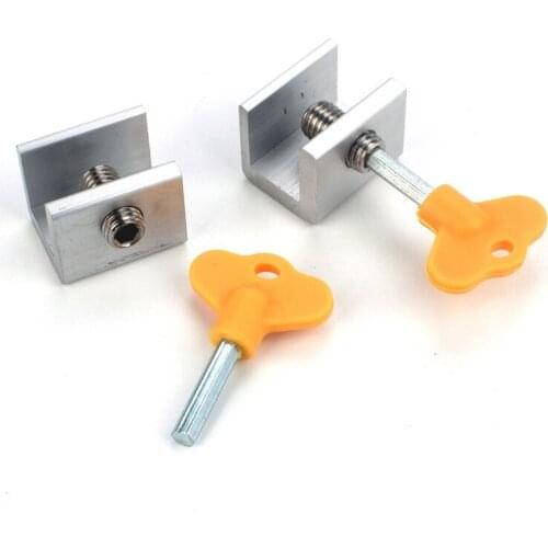 4Sets Adjustable Sliding Window Locks Stop Aluminum Alloy Door Security Lock Home Office Window Safety Lock Anti-Theft-Lock