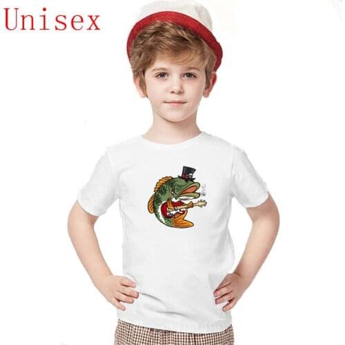Custom Print BASS PLAYER Bass Guitar boy clothes size 14 or 16 boys shirts for teenage girl children clothes kids summer clothes