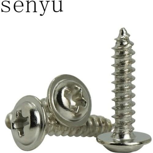 Luchang Round head screws self-tapping screws carbon steel with Padded M1.7 M2 screws PWA screws