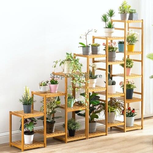 Nordic flower shelf indoor balcony living room simple ladder floor type green radish multi-layer plant flower pot rack