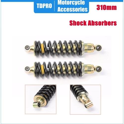 2PCS Universal Motorcycle 310mm 12.2" Rear Shock Absorber Suspension For Dirt Bike Honda Yamaha Max Load 900lb