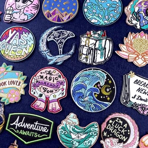 Anime Japan Patch DIY Embroidered Patches Cartoon On Patches On Clothes For Clothing Cute Animal Sticker Patch On Jeans Applique