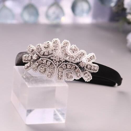 100% Handmade Exquisite Headband Baroque Luxury Rhinestone Headband Party Wedding Women Hair Jewelry Wedding Hair Accessories