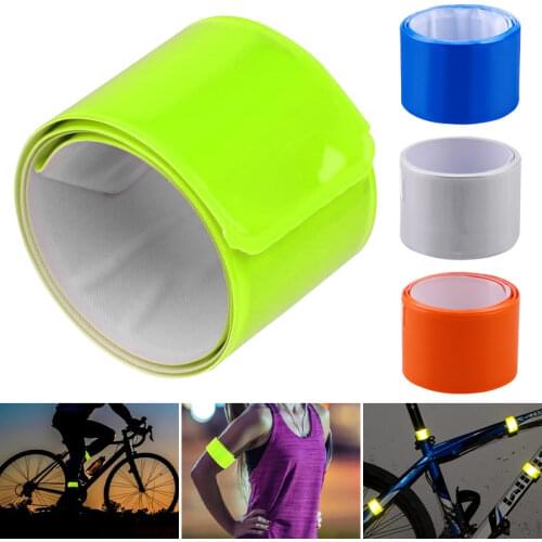 1PC Running Fishing Cycling Reflective Strips Warning Bike Safety Bicycle Bind Pants Leg Strap Reflective Tape