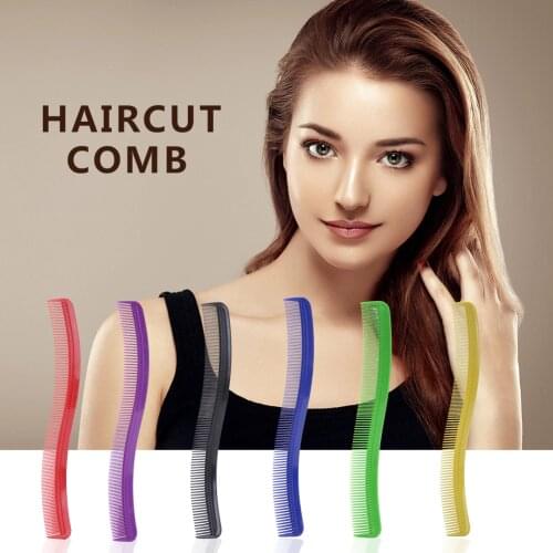 1PC Creative Curved Hair Clipping Cutting Arced Hair Comb Barber Flat Top Haircut Comb Brush Hairdressing Tools Barber Combs