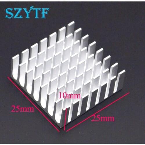 20pcs Heat sink 25*25*10MM (silver) high-quality radiator----Style is randomly sent