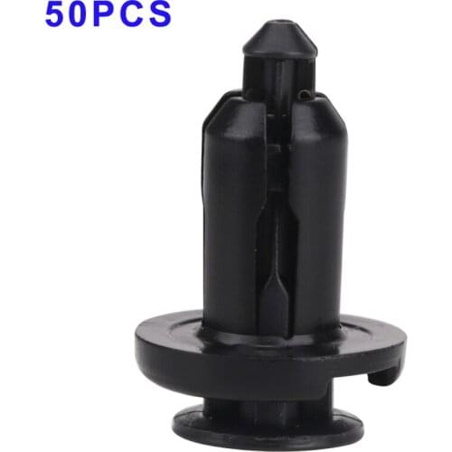 50pcs 10MM Universal Auto Clip Lengthened Fender Vehicle Door Fastener Buckle Car Interior Trim Card Panel Fixed Clamp