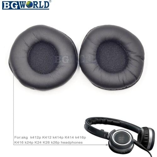 BGWORLD Ear pads earpad cushion replacement foam earmuff for akg k412p K412 k414p K414 k416p K416 k24p K24 K26 k26p headphones