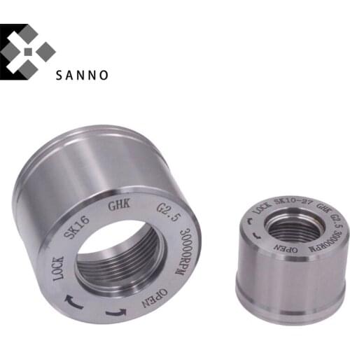 Free shipping 2pcs/lot high precision SK06 / SK10 / SK16 / SK25 cnc lathe screw nut speed SK cutter clamping nut