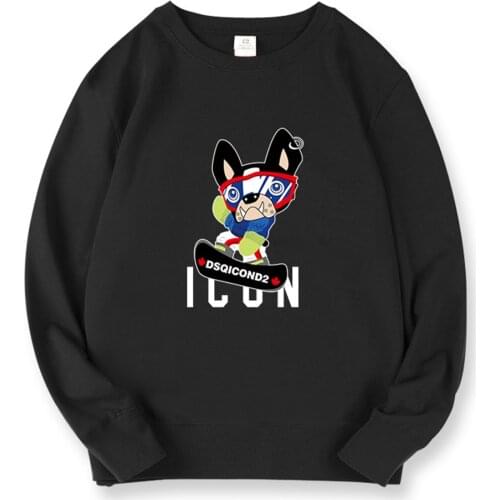 DSQ2 winter style dsq brand Mens Hoodie 100% cotton casual long sleeve Unisex hoody warm ICON letter black Hoodie sweatshirt
