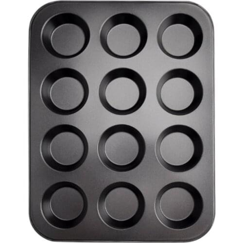 Baking Six-Piece Mold Non-Stick Six-Cup Continuous Mold Egg Tart Cake Mold Muffin Cup Muffin Mold Baking Tray Tool