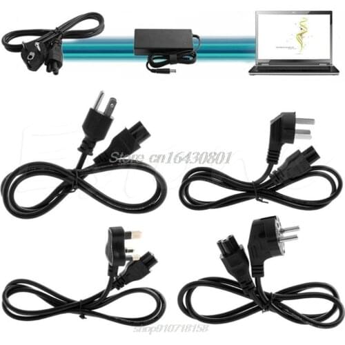 US/UK/EU/AU Plug 3-Pin AC Power Cord Cable For Dell Laptop ThinkPad IBM O30 20 Dropshipping
