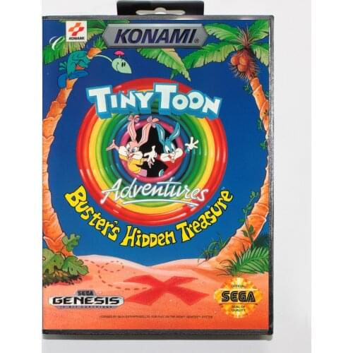 Tiny Toon Adventures Busters Hidden Treasure Boxed Version 16bit MD Game Card For Sega MegaDrive Sega Genesis System