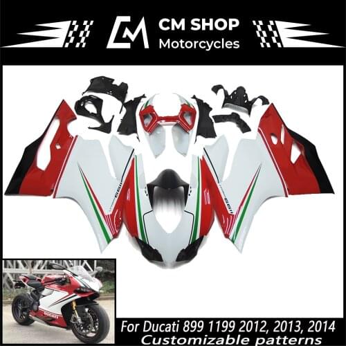 Motorcycle Fairings Kit For Ducati Body Kit For Ducati 899 1199 2012 2013 2014 New High Quality ABS Injection Red
