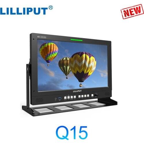 Lilliput Q15 15.6 Inch HDMI-In&Out 12G-SDI Broadcast Production Studio Monitor 12G-SFP Fiber Optic Input Connection HDR&3D-LUT