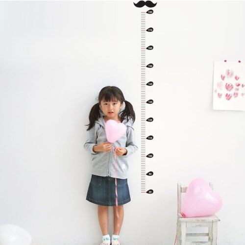 Cartoon Height Measure Wall Stickers For Kids Room Growth Chart Children Bedroom Nursery Room Decor Wall Decal