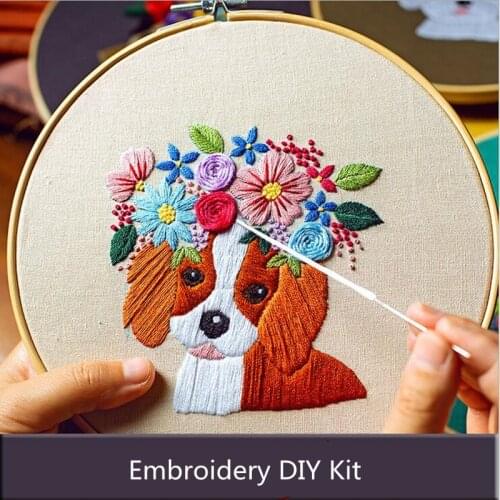 Embroidery DIY Kit Hoop Bastidor Para Bordar Cross-stitch Crafts Punch Needle Hand-Stitched Borduurpakketten Kruissteek Bordado