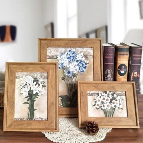 Nostalgic Photo Frame Desktop Picture Frame Wall Hanging Rectangle Frame 5Inch 6inch 7inch Home Decor