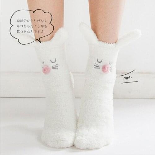 Adorable Children Socks Cartoon Big Kids Socks Knee High Long bunny ear Socks For Toddler Girl Clothing Accessories