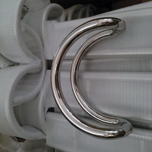 Free shipping Hot sale C type stainless steel shower room galss door pull handle D-304