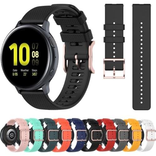 Speckle Silicone Band for Samsung Galaxy Watch Active 2 44mm 40mm/42 46mm Strap Bracelet for Gear Sport/S2 S3 WristBand 20/22mm