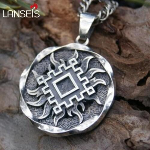 10pcs Slavic Amulet "Lucky Burdock". Ancient slavic talisman pendant jewelry pagan men necklace norse Occult Symbol Pendant