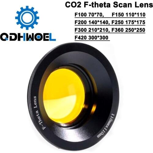 USA CVD ZnSe 10.6um CO2 Laser F-theta Scan Lens System marking machines galvo scanner