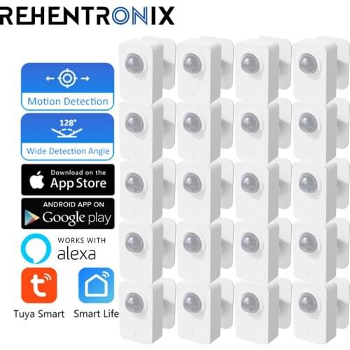 【20PCS】Tuya WiFi PIR Smart Motion Detector Home Wireless Mini Sensor Infrared Human Motion Battery Powered Security Alarm Sensor