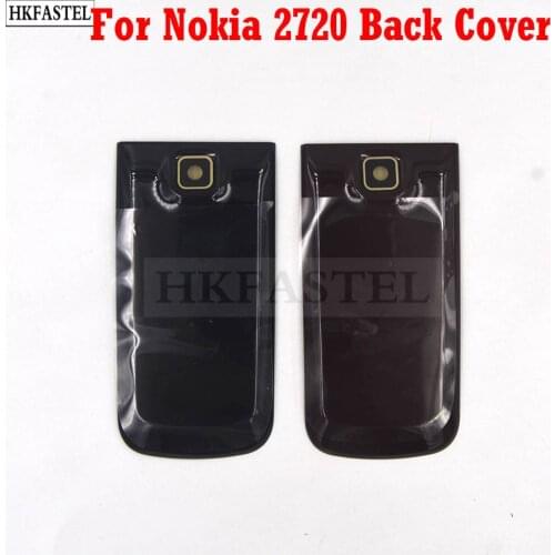 High quality Back Cover For Nokia 2720 fold Mobile Phone Back housing battery door Cover Case
