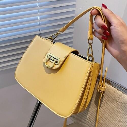 High Quality Women Pu Leather Handbags Fashion Ladies Small Shoulder Bags Designer Female Crossbody Bags for Women Saddle Bag