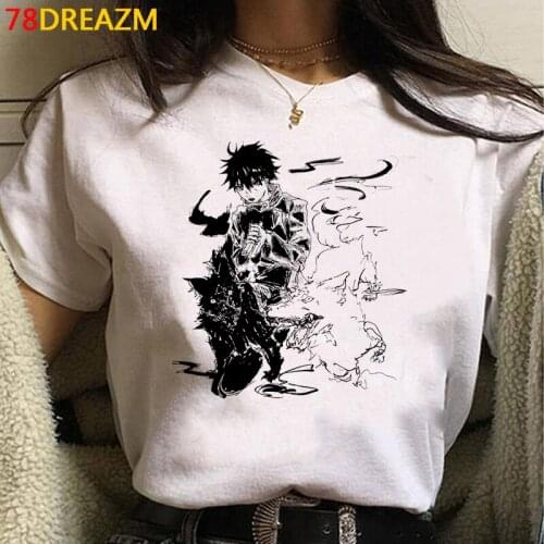 Jujutsu Kaisen clothes male kawaii vintage casual couple print t shirt harajuku kawaii streetwear