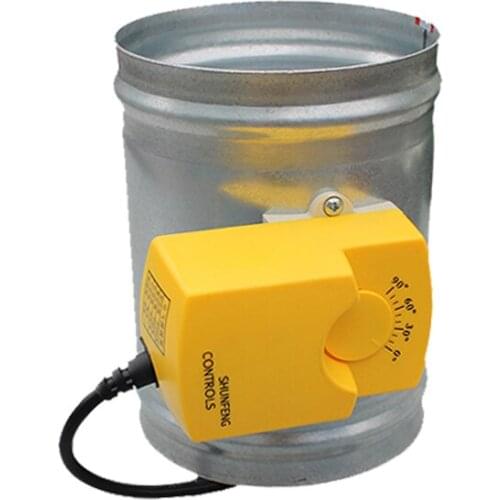 Stainless steel damper electric air valve OD80mm-400mm electric air volume control valve air ventilation system