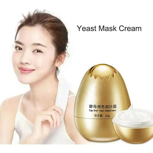 1/2/4 Pcs Egg Shell Yeast Mask Cream Peel-off Facial Creams Nourish Moisturizing For Skin Care Egg Shell Yeast Mask Cream Wh998