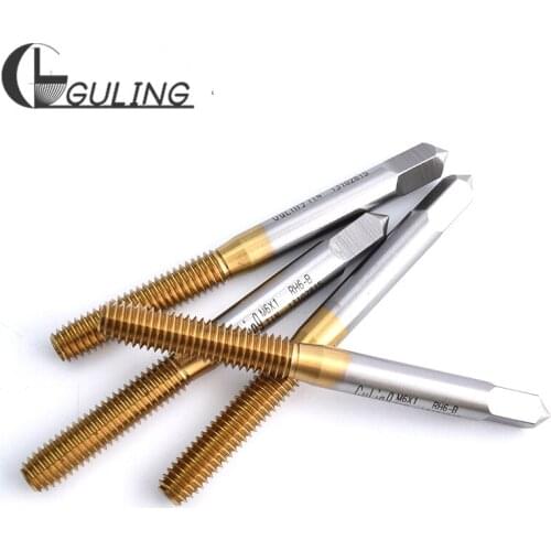 10PCS HSSE With Tin Forming Tap M1 M1.1 M1.2 M1.4 M1.5 M1.6 M1.7 M1.8 M2 M2.2 M2.3 M3 M4 M5 M6 M8 M10 Machine Screw Thread Taps