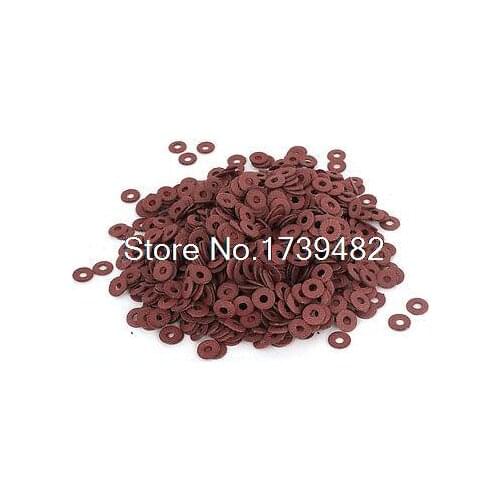 1000pcs 3x8x0.8mm Binder Parts Insulating Fiber Washers for Tattoo Machine